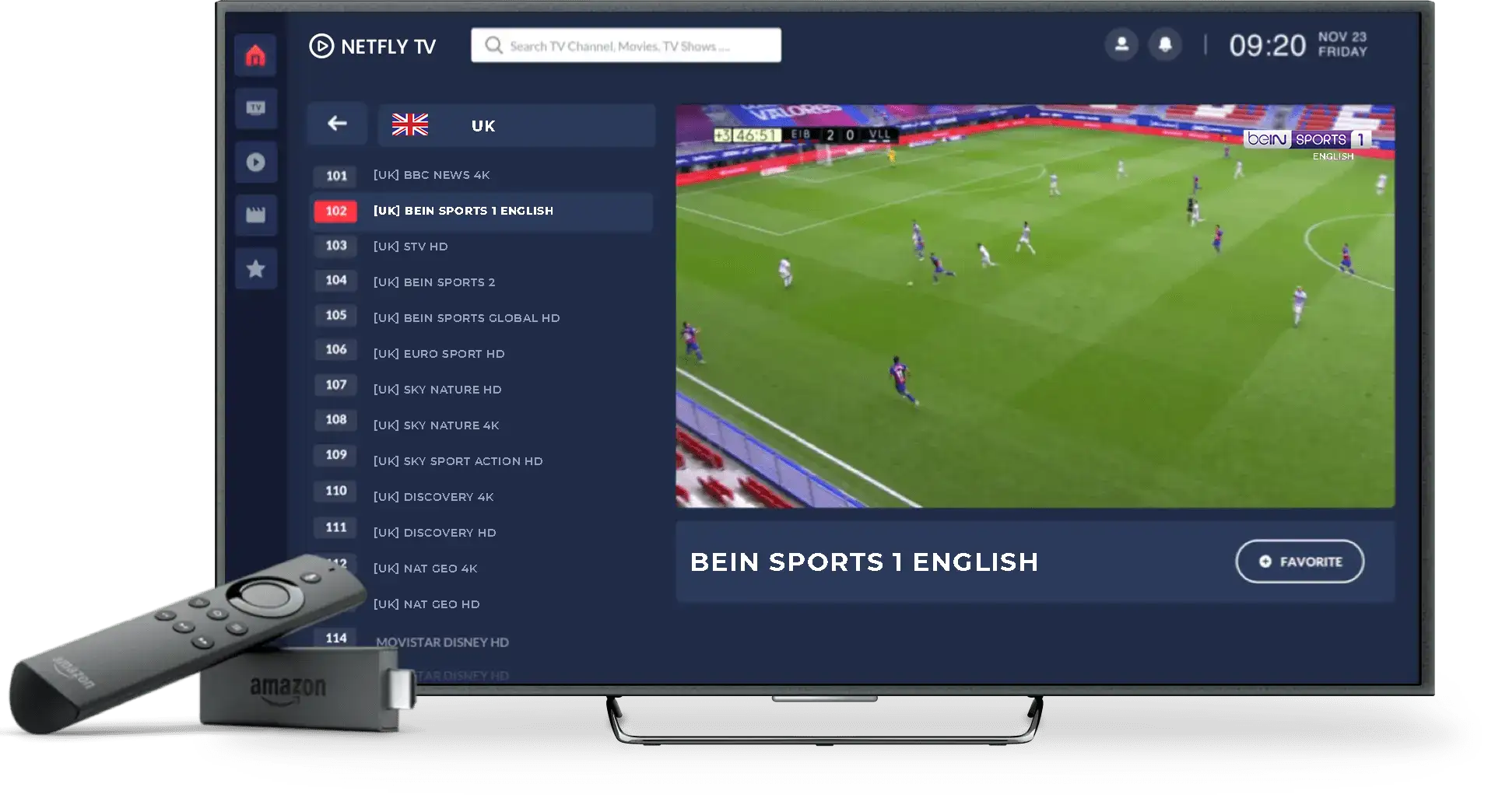 Canales de Netfly TV